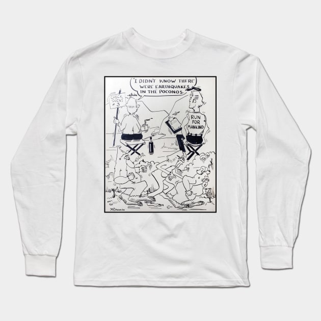 Large Feet and the Race Long Sleeve T-Shirt by Mike's Designs